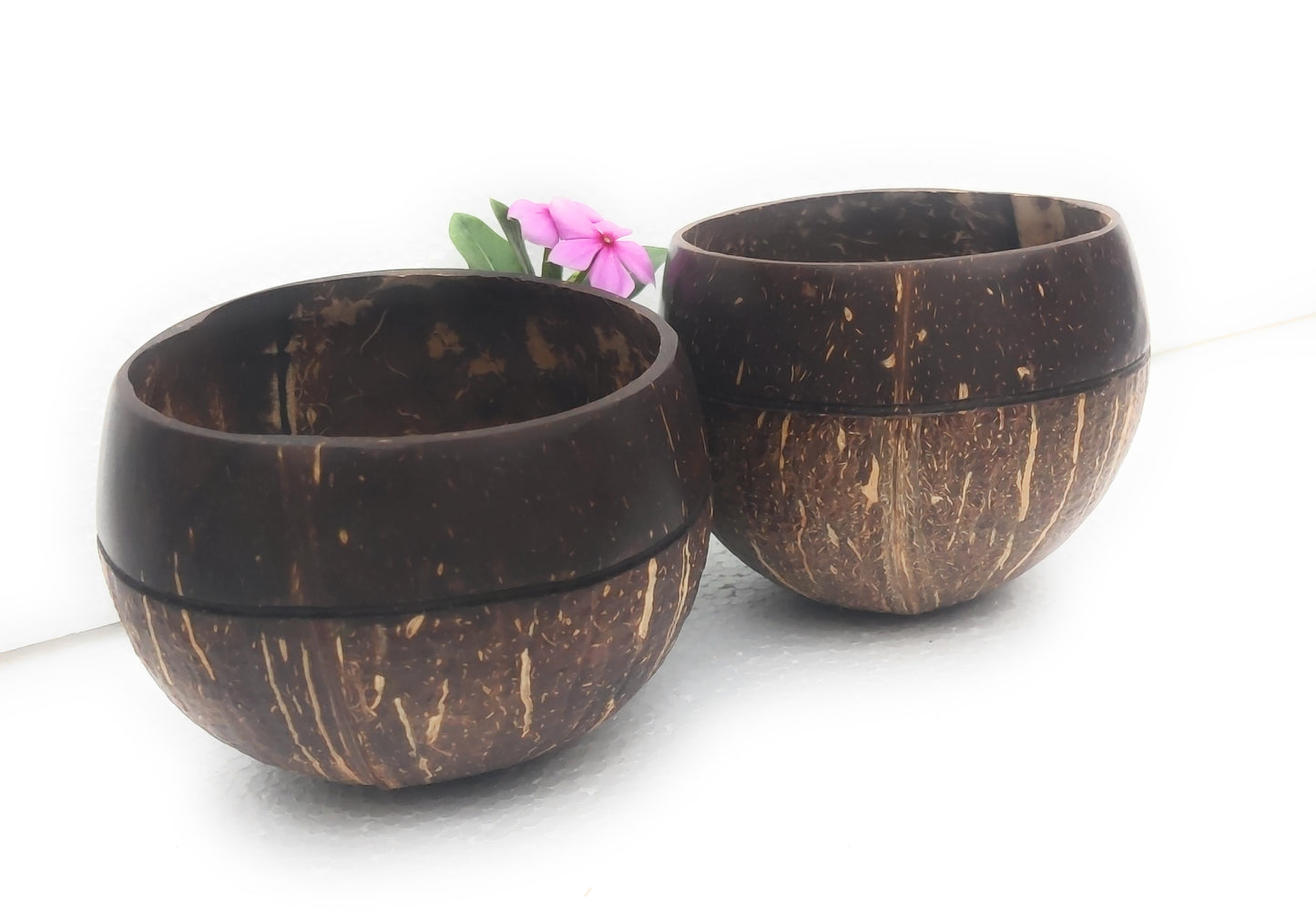 Beetroots Eco-friendly Coconut shell Bowls , Dining ware, Salad ,Smoothie bowls, Natural and Sustainable kitchen ware(pack of 2)