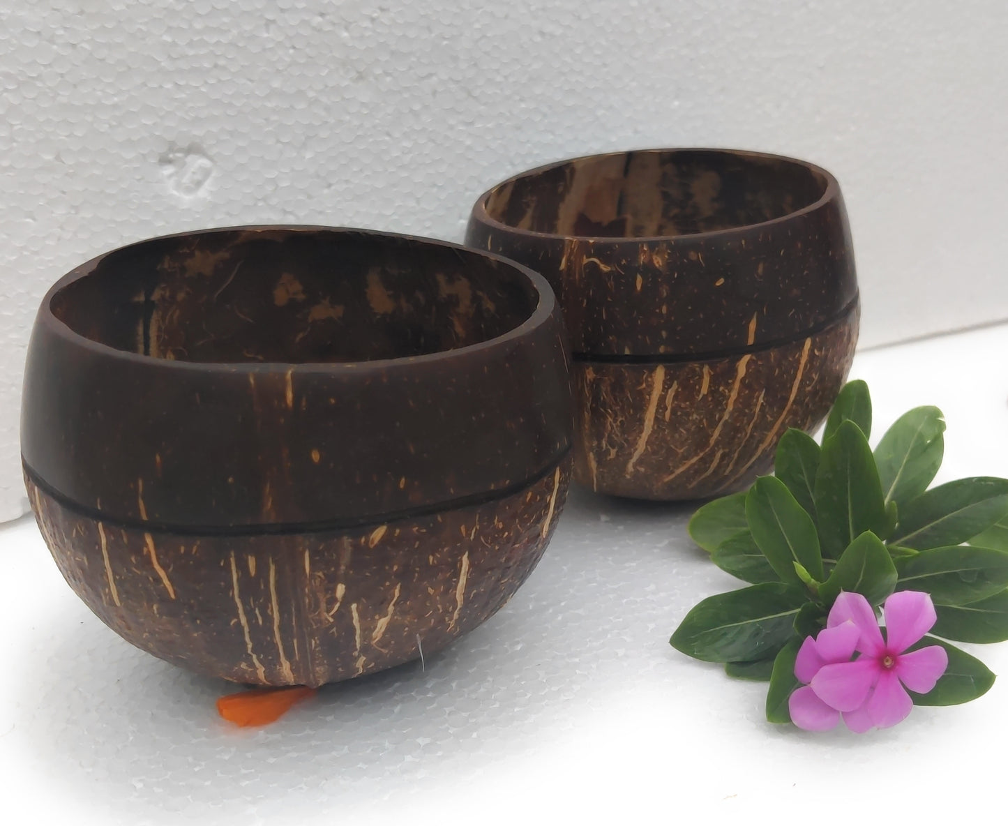 Beetroots Eco-friendly Coconut shell Bowls , Dining ware, Salad ,Smoothie bowls, Natural and Sustainable kitchen ware(pack of 2)
