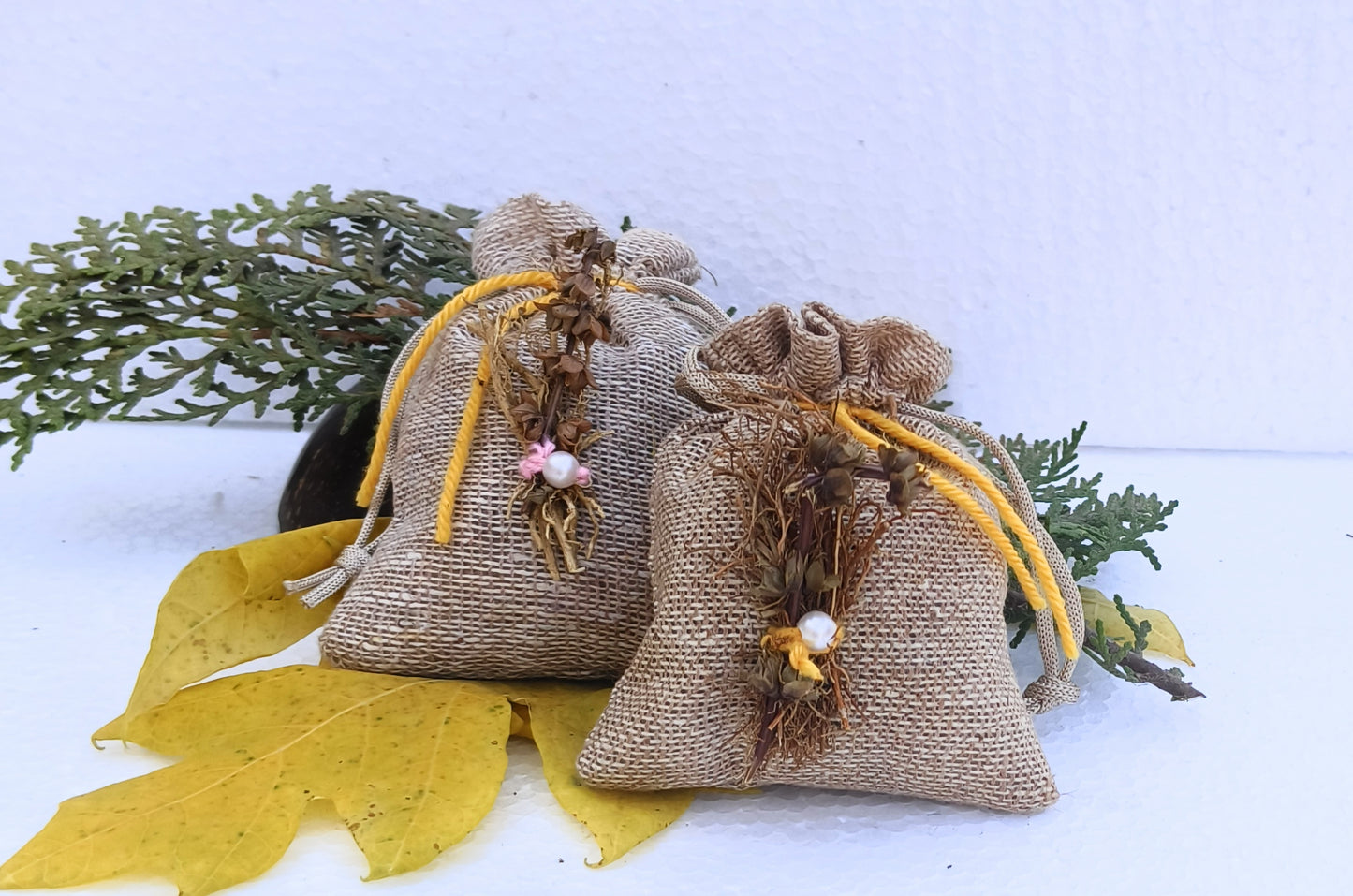 Eco-friendly natural herbs,vetiver ,camphor( Pacha Karpooram) infused Car Air Freshener Pouch, Completely non-toxic,aromatheraupic healing feel,consistant aroma upto 90 days,Pack of 2