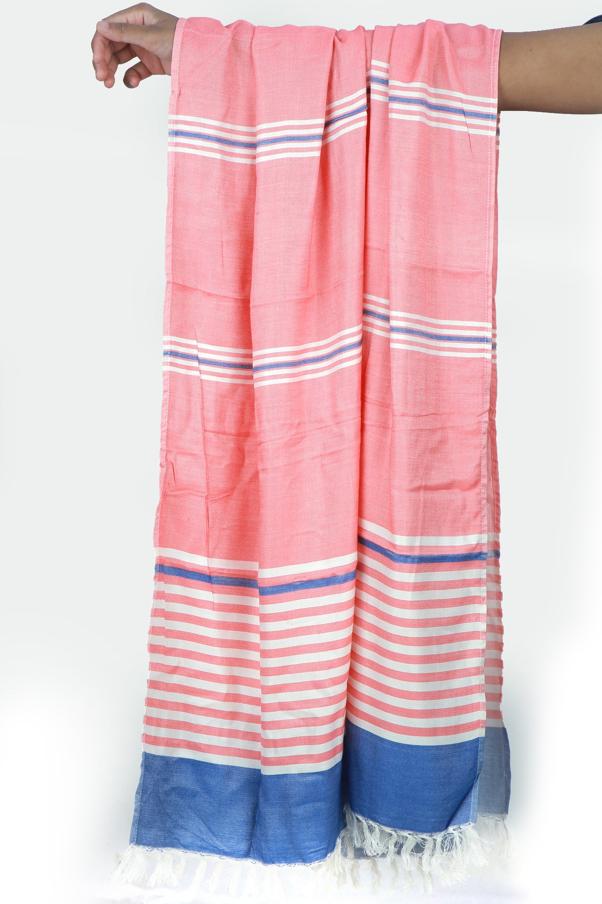 Beetroots Eco-living Striped Turkish Bamboo Beach Towel, Cotton Blend, Large Bath, Pool, gym, Luxury feel, quick dry, fast absorbent, Ultra soft, Towels comb (pack of 3)