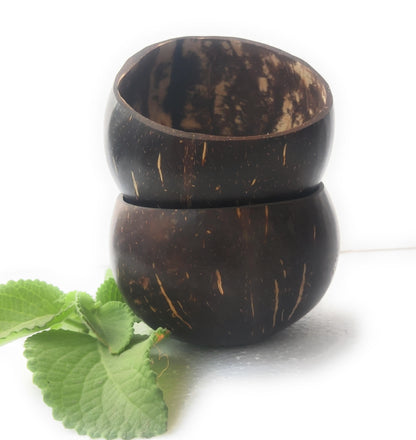 Beetroots Eco-friendly coconut shell Bowls ,Natural, Sustainable Dining server for Smoothies and Salads ( Pack of 2)