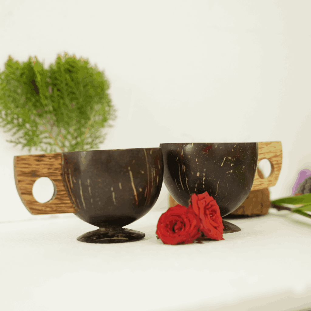 Eco-friendly Coconut shell Tea - cups