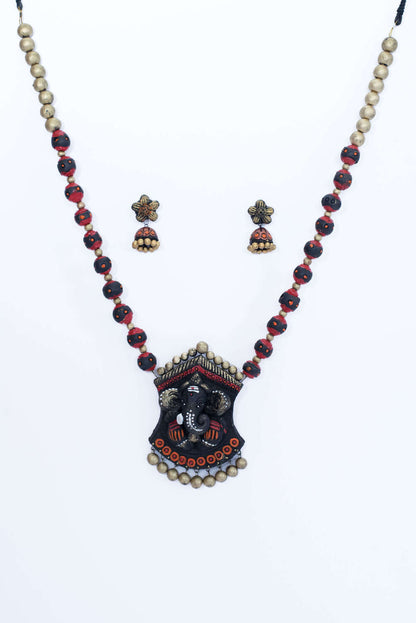 Beautiful Ganesha Desigh Terracotta Jewellery