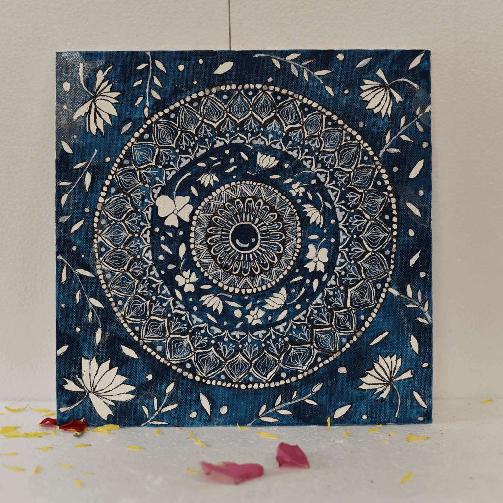 Handmade Beautiful Mandala Painting