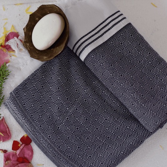 Pure Diamond Design Turkish Cotton Towel