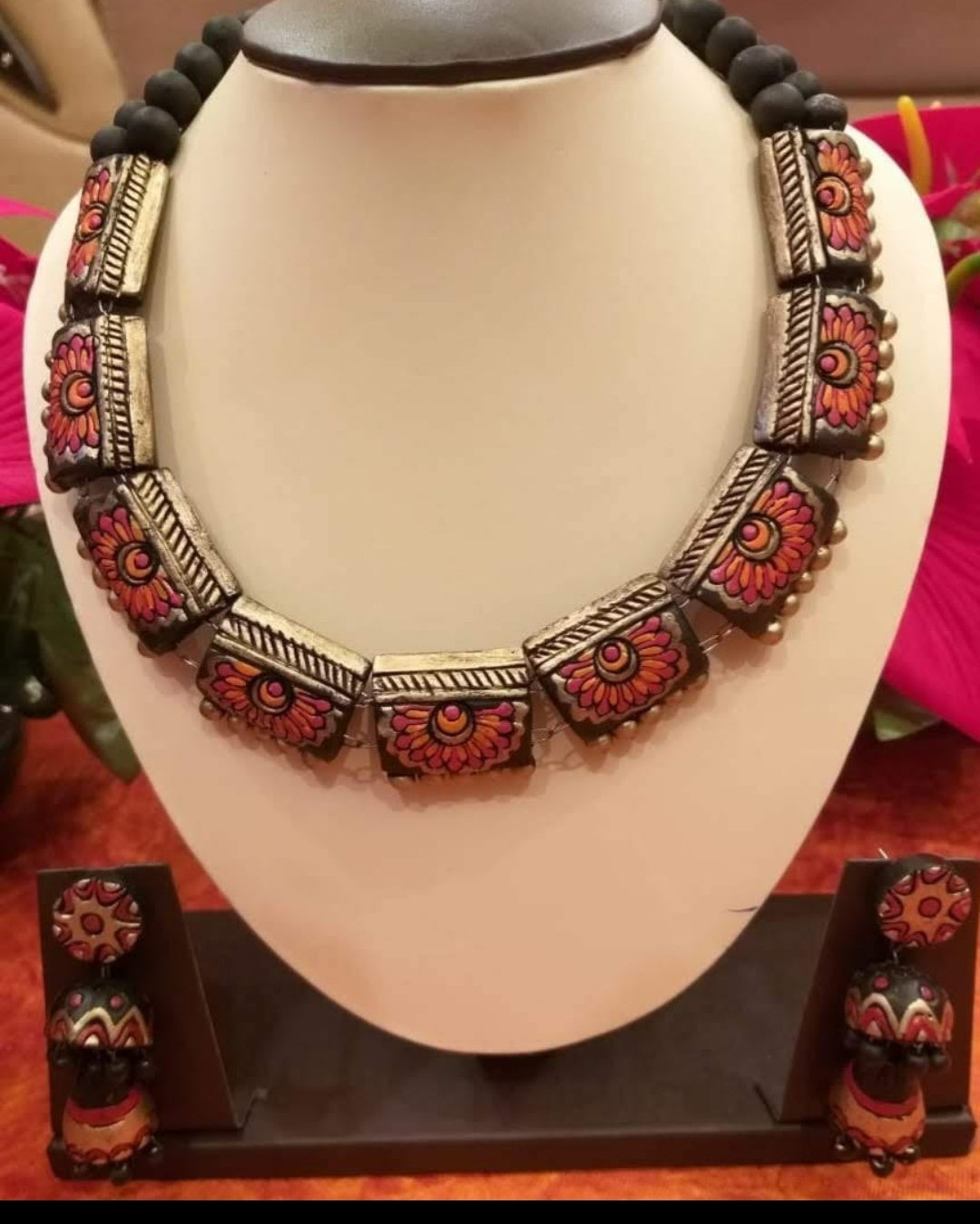 Beautiful Terracotta Choker Set | Choker jewellery