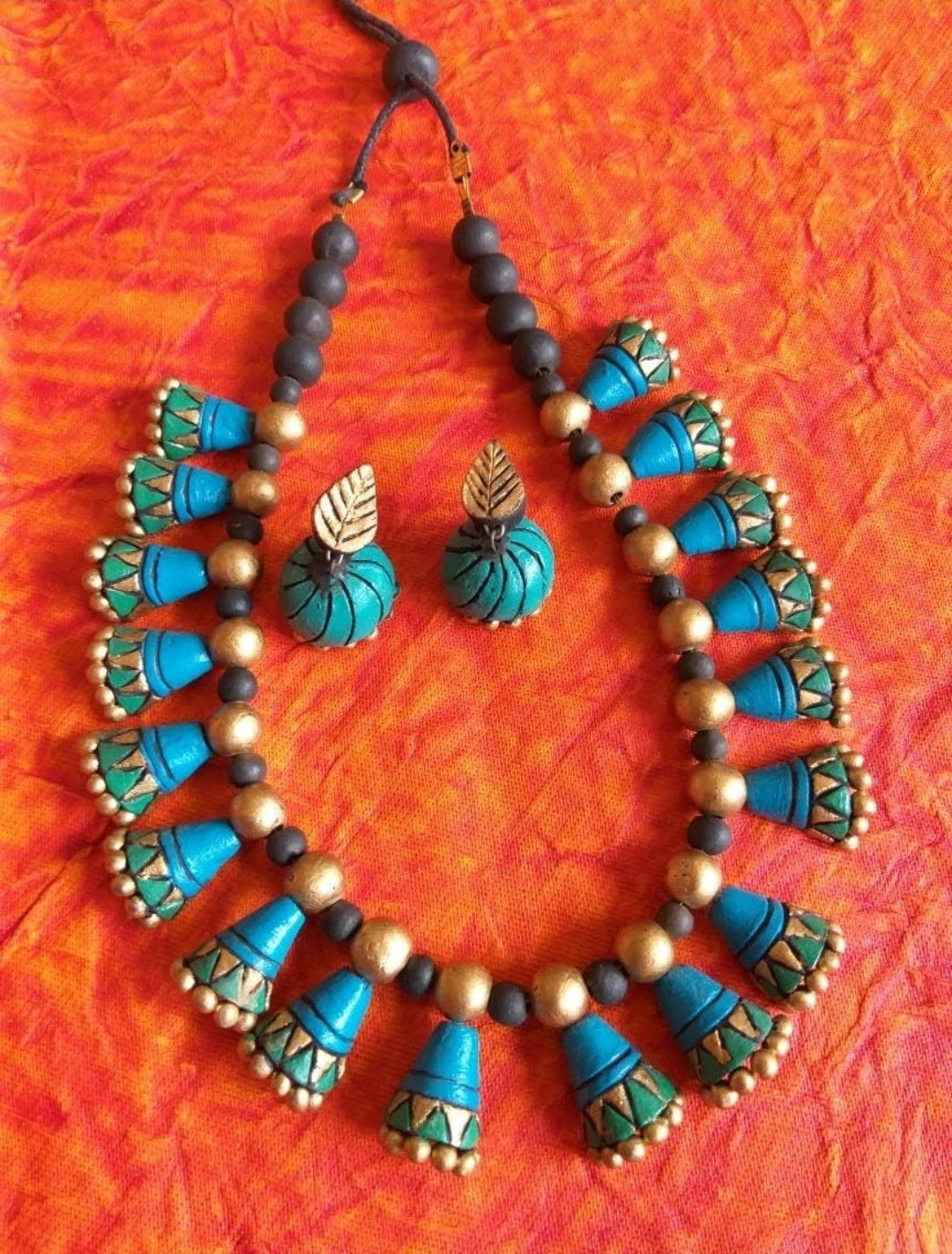 Eco - Friendly Terracotta Jewellery Set